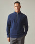 Men's French Rib Half Zip - Pageant Blue